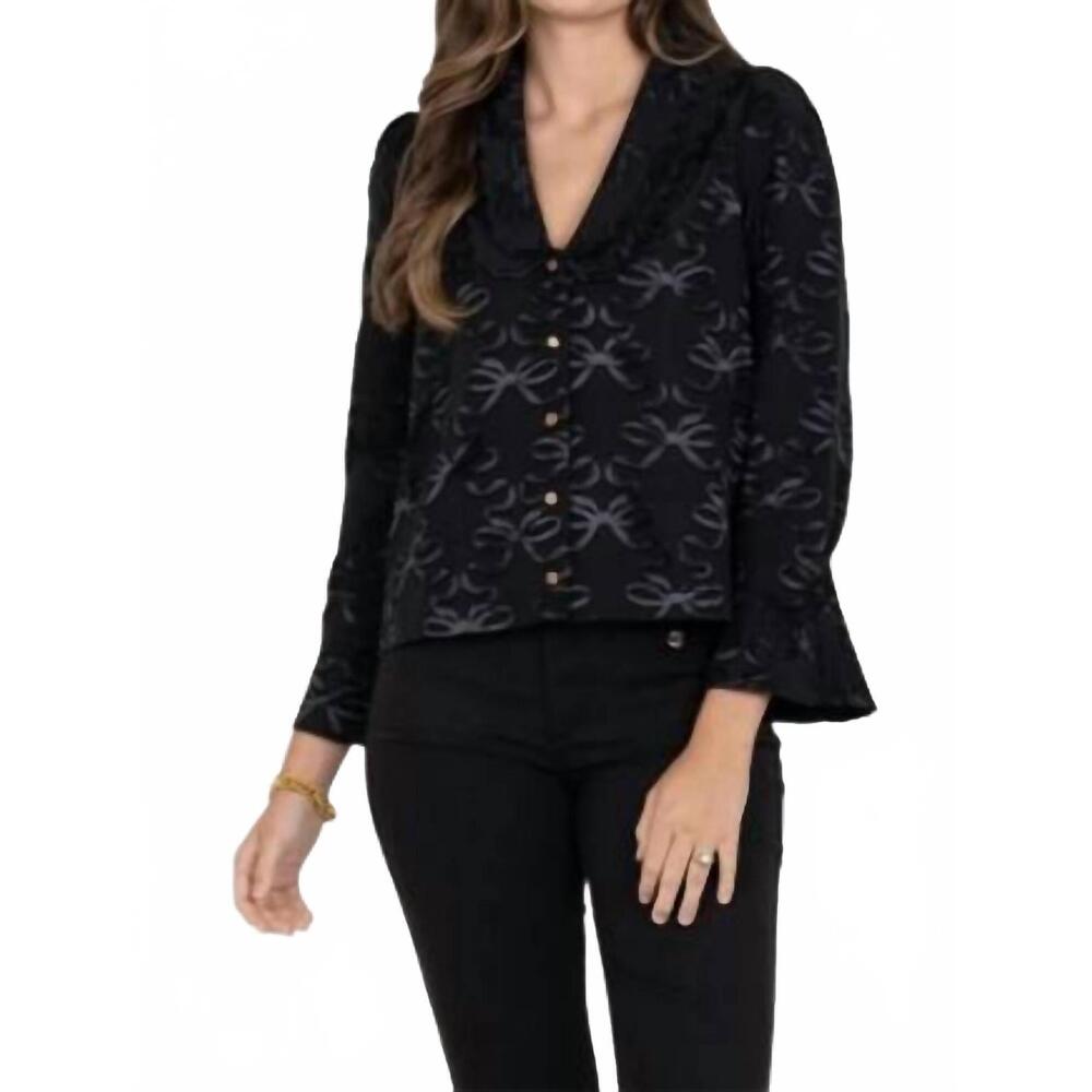 NEW EMILY MCCARTHY cameron top in black